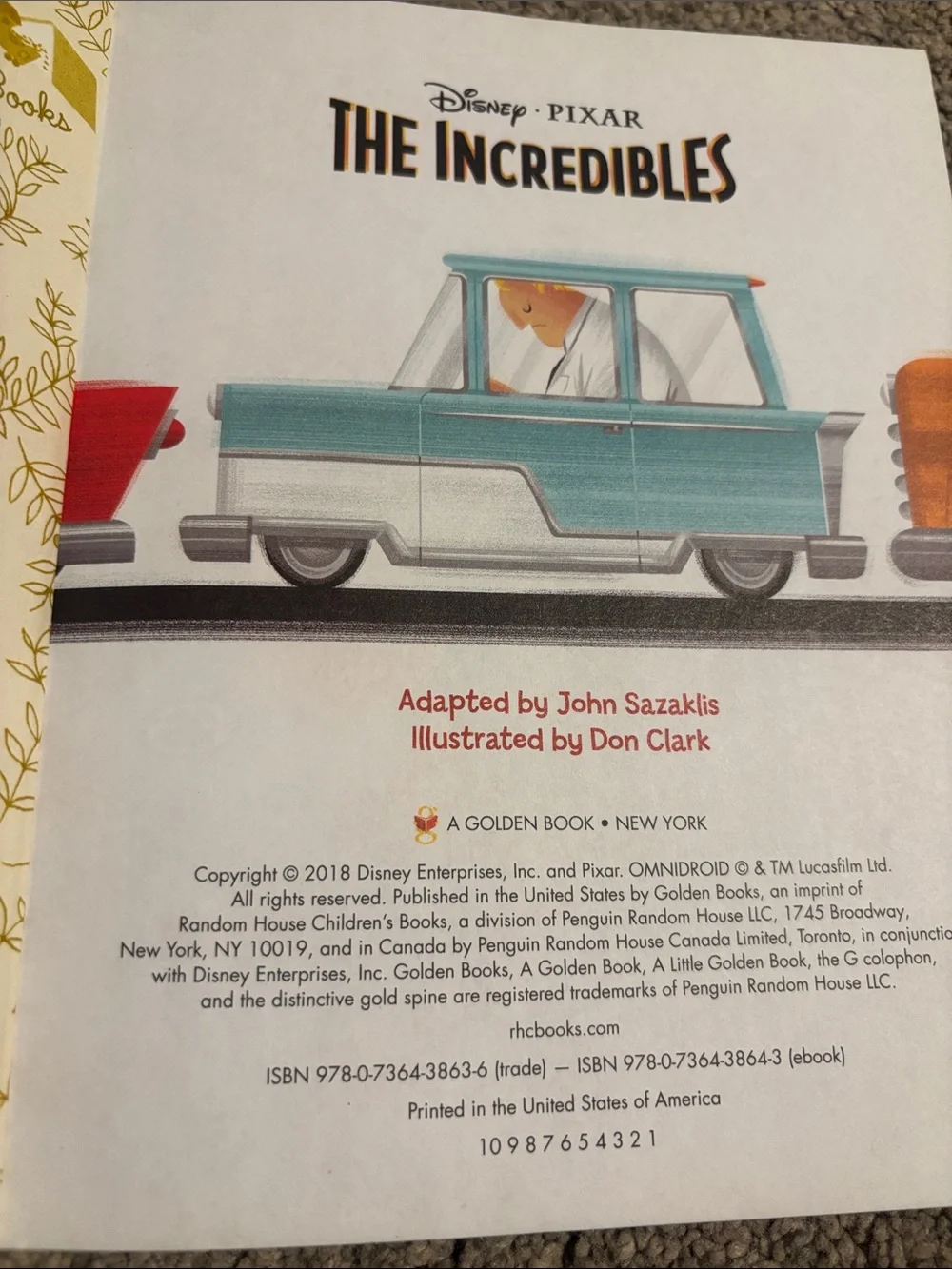 Little Golden Books disney pixar
